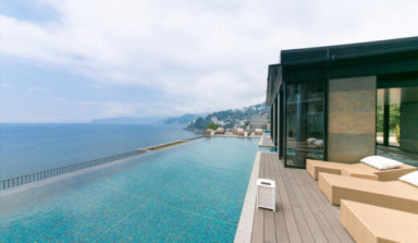 東急ハーヴェストクラブ熱海伊豆山&VIALAの温泉からの眺望