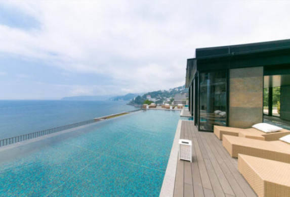 東急ハーヴェストクラブ熱海伊豆山&VIALAの温泉からの眺望