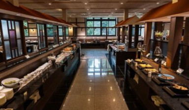 湖南荘 ブッフェ会場